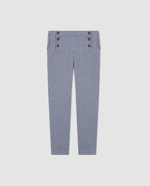 Calças de menina Gocco aos quadrados