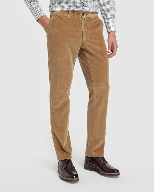 Pantalon De Pana De Hombre Barbour Regular Beige Barbour Moda