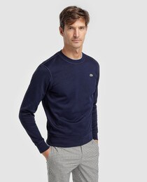 sweat bleu marine lacoste