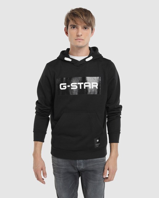 De Raw Sudadera Star Con Hombre Capucha Negra G gUdUOFxq