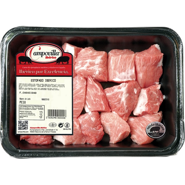 Iberian pork ragout/stew approximate weight tray 500 g