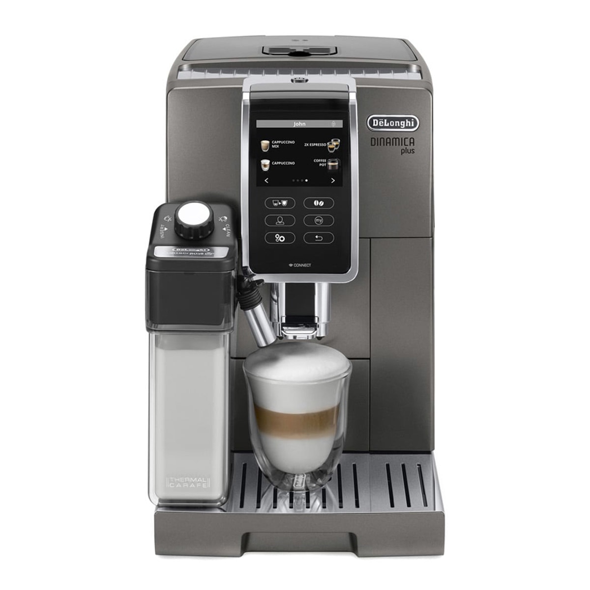 Cafetera espresso automática DeLonghi Dinámica Plus ECAM370.95.T