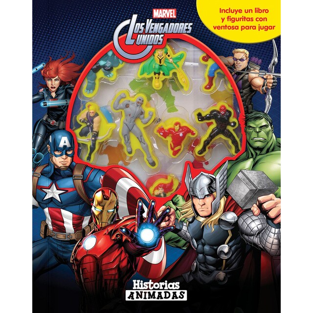 Los vengadores. Historias animadas: Libro con 10 figuritas.pdf