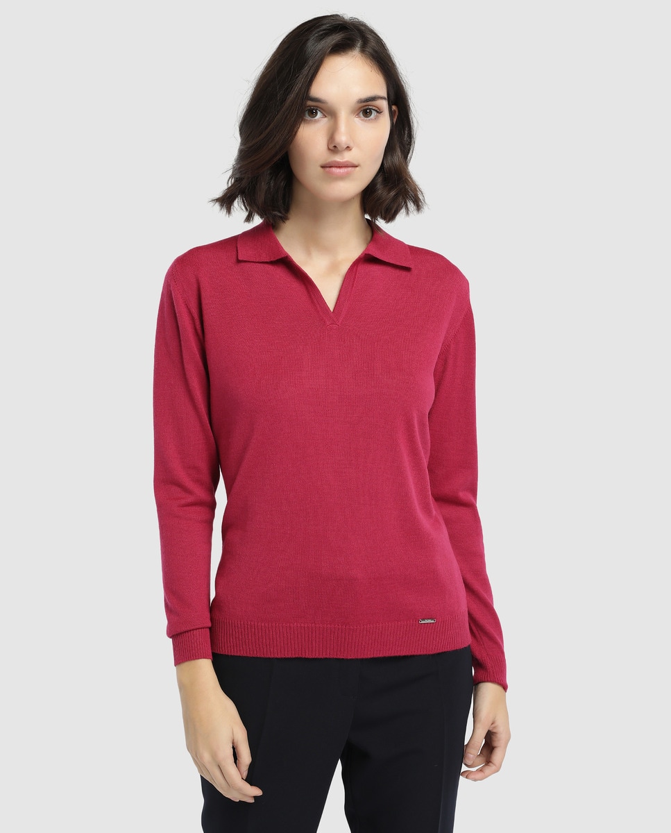 Jersey de mujer Naulover con manga larga y cuello tipo polo · Naulover