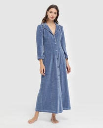 long velvet dressing gown