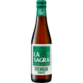 LA SAGRA cerveza rubia artesana castellana premium botella 33 cl - Hipercor