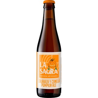 LA SAGRA Halloween cerveza rubia artesana castellana con calabaza y canela botella 33 cl - Hipercor