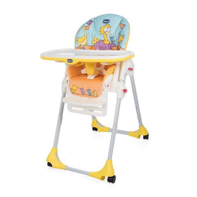 compacta color amarillo Trona 2 en 1 para ni/ños de 6 meses a 3 a/ños Chicco Polly 10 kg