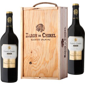 BARON DE CHIREL Rotwein Reserva Herkunftsbezeichnung Rioja Etui 2 Flaschen 75 cl