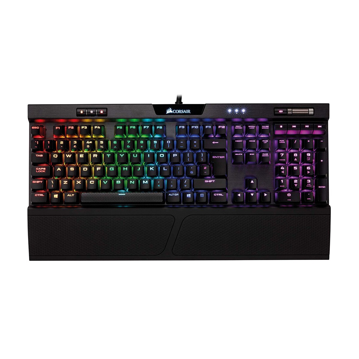 Teclado Gaming con cable Corsair K70 RGB MK.2 Cherry MX Red