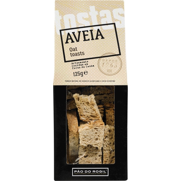 Pão de Aveia Tostas embalagem 125 g · Pão do Rogil · Supermercado El ...