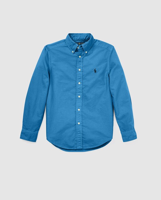 Polo Ralph Lauren Azul En De Niño Camisa 80mwvNnO