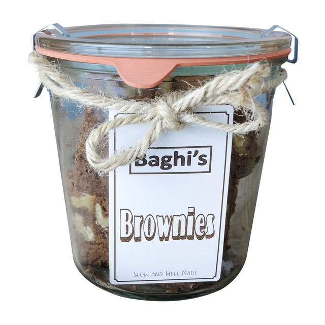 Brownie de chocolate negro bio con nueces Baghi's