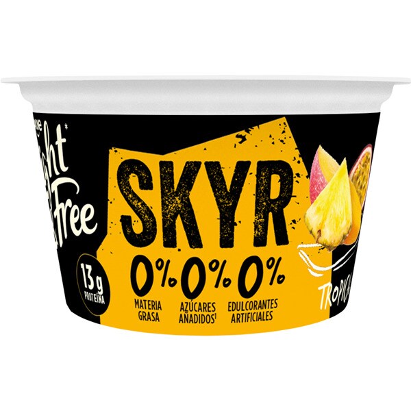 Skyr tropical triple zero yogurt, 0 fat 0 added sugar 0 sweeteners