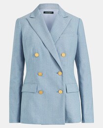 Blazer de mulher Lauren Ralph Lauren azul-claro