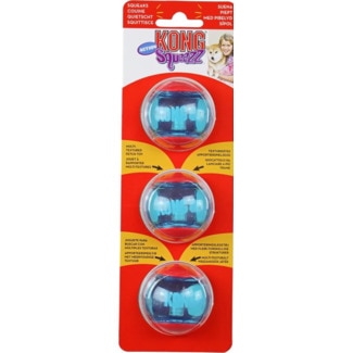 Kong Squeezz Brinquedo para Cão Action Pequeno embalagem 3 unidades
