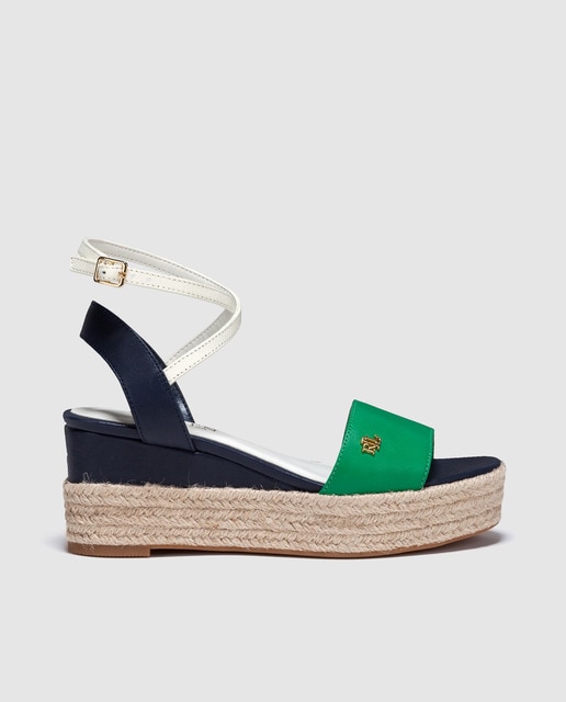 sandales compensées ralph lauren