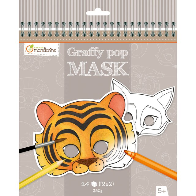 Álbum máscaras Animales Avenue Mandarine beige