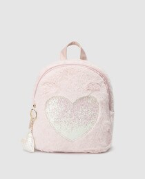 sac a dos fourrure rose