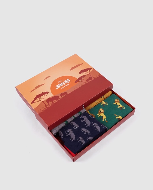 Pack de cuatro pares de calcetines de hombre Jimmy Lion varios colores