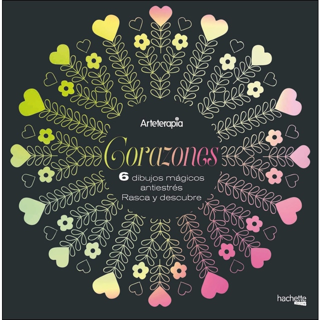 Arteterapia. Corazones. 6 dibujos mágicos (Tapa blanda)