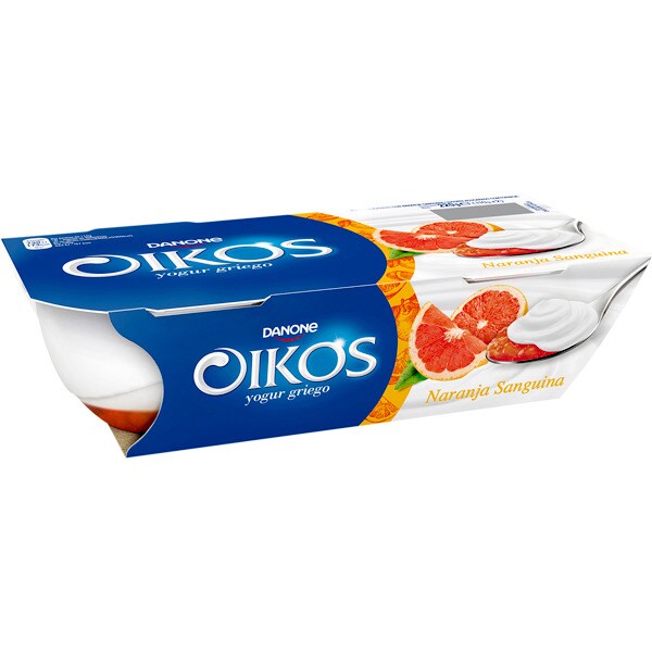 yogur griego de naranja sanguina pack 2 unidades 110 g · DANONE OIKOS