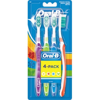 Oral-B Escova de Dentes Shiny embalagem 4 unidades