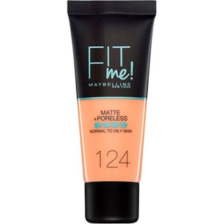 MAYBELLINE Foundation Fit Me Matte Refines Pores 124 Soft Sand