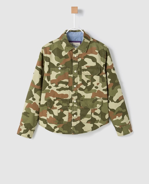 camouflage print shirt