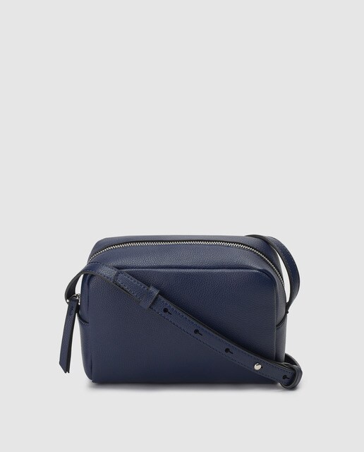 small navy blue crossbody bag