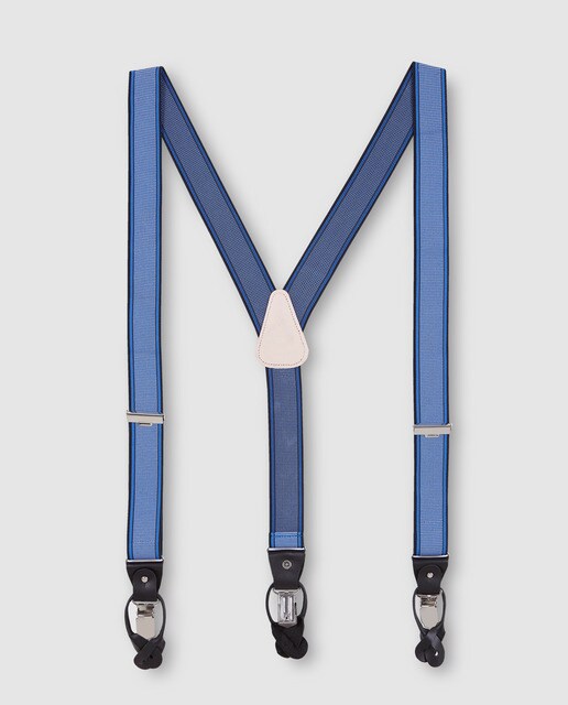 Suspensórios Dustin elásticos azul-celeste