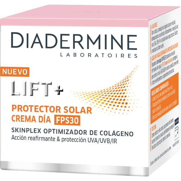 DIADERMINE Lift + crema de día con protección solar FPS-30 acción reafirmante protección UVA/UVB/IR tarro 50 ml