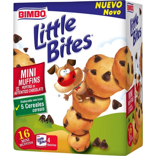 Comprar Little Bites mini muffins con pepitas de chocolate caja 188 g