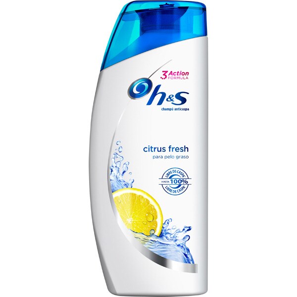 champú anticaspa Citrus Fresh para cabello graso frasco 90