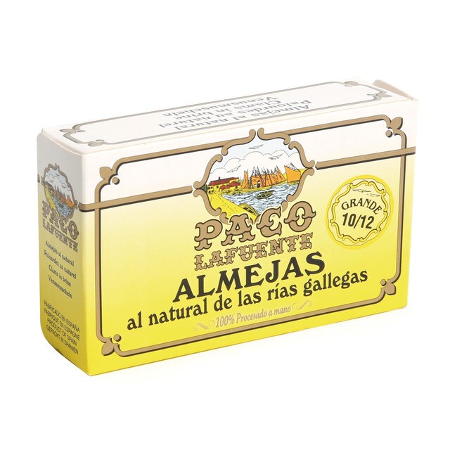 Paco Lafuente - Almejas Al Natural De Las Rías Gallegas 10/12 Piezas