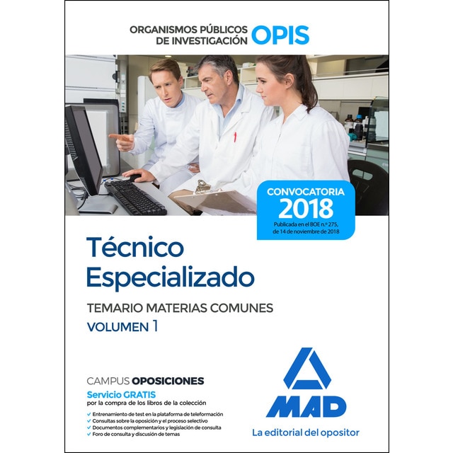 Técnico especializado de los organismos públicos de investigación. Temario de materias comunes volumen 1.pdf