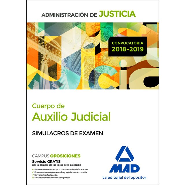 Cuerpo de auxilio judicial de la administración de justicia. Simulacros de examen.pdf