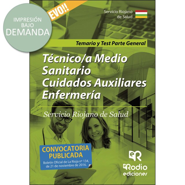 Técnico/a Medio Sanitario Cuidados Auxiliares Enfermería. Servicio Riojano de Salud. Temario y Test Parte General.pdf