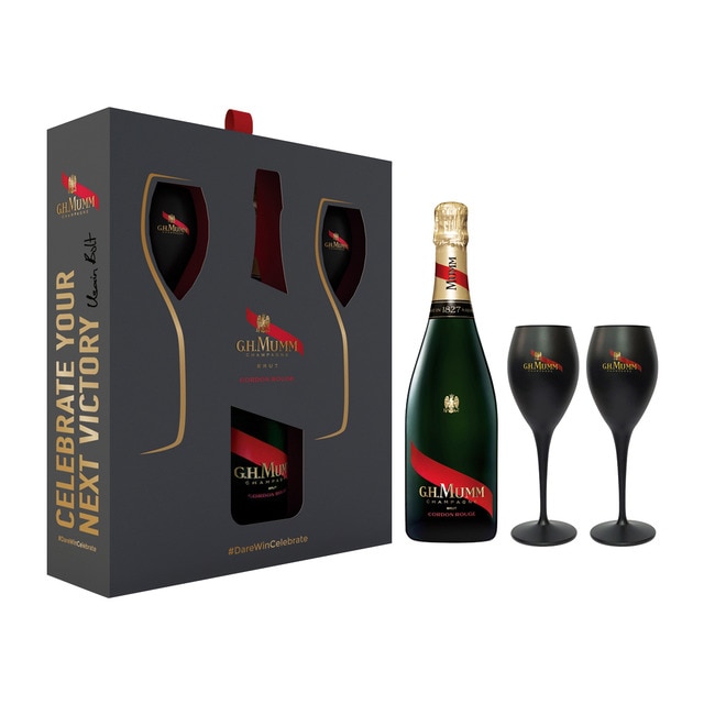 Mumm - Champagne Cordon Rouge Estuche Con 2 Copas