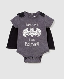 Bebé Body Personajes Niño Batman De · Moda Capa Con w7qqUZz5