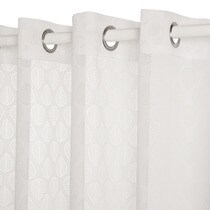 El Corte Inglés Basics Hojas net curtain with eyelets