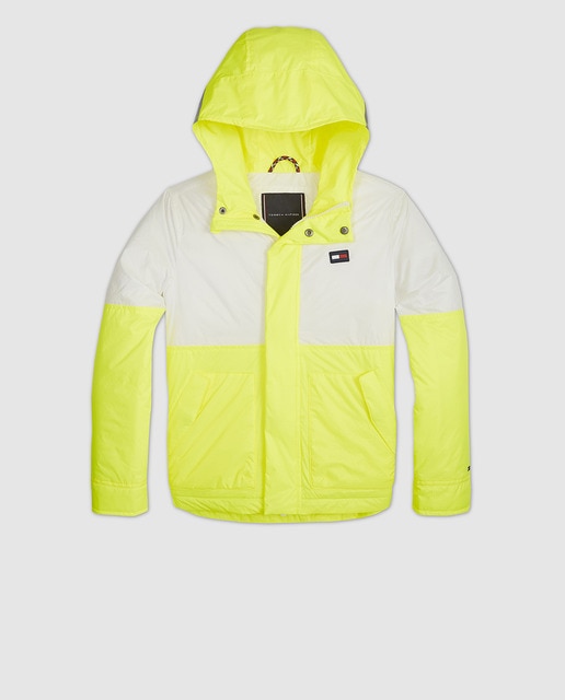 tommy hilfiger yellow raincoat