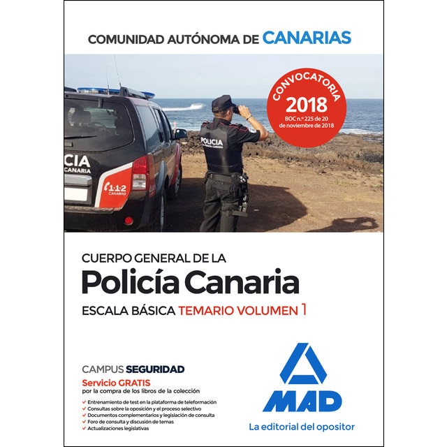 Cuerpo general de la policía canaria escala básica. Temario volumen 1.pdf