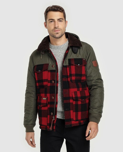 Ralph Hooded · Contrasting Quilted Men's Coat Polo Lauren 0knPXN8wO