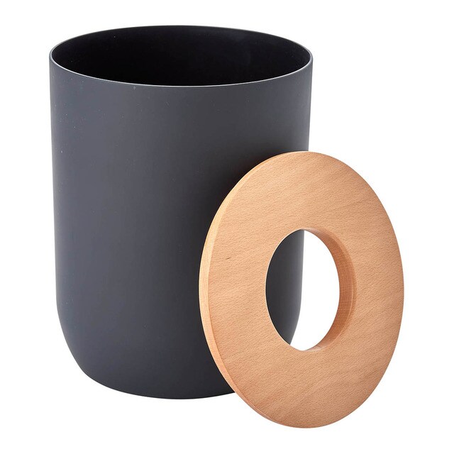 Papelera de baño con tapa de madera 3L El Corte Inglés · Hogar · El