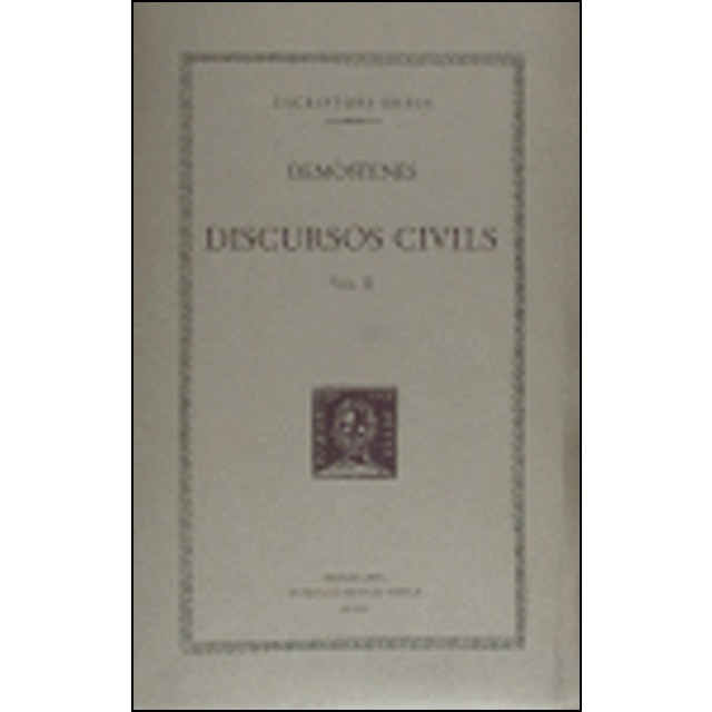 Discursos civils, vol. Ii (Tapa blanda)