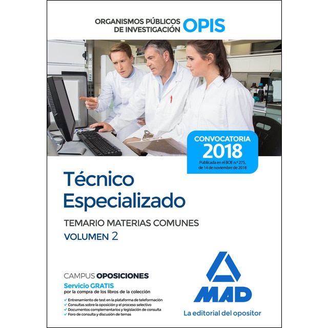 Técnico especializado de los organismos públicos de investigación. Temario de materias comunes volumen 2.pdf