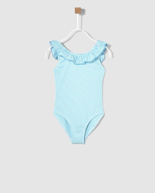 De Searsucker Hipercor Bañador Moda Niña Y · Unit Accesorios Turquesa wN80mn
