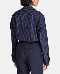 Camisa de mulher Polo Ralph Lauren às riscas e com manga comprida