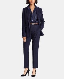 Camisa de mulher Polo Ralph Lauren às riscas e com manga comprida